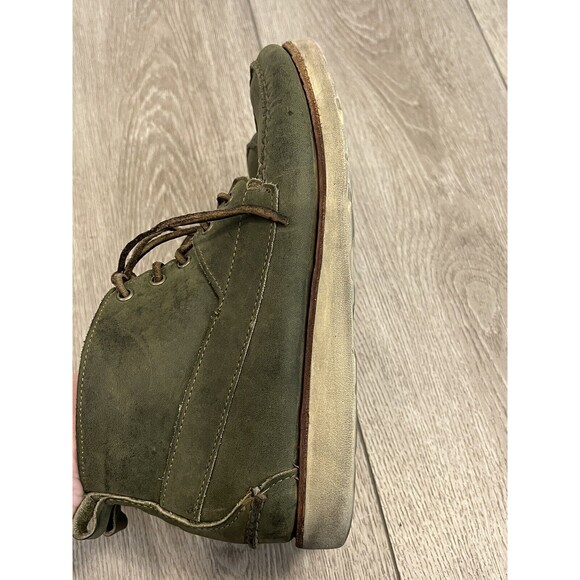 Ronnie Fieg By Sebago Shoes Mens size 10M Chukka Moccasin Boots Green - Picture 9 of 10
